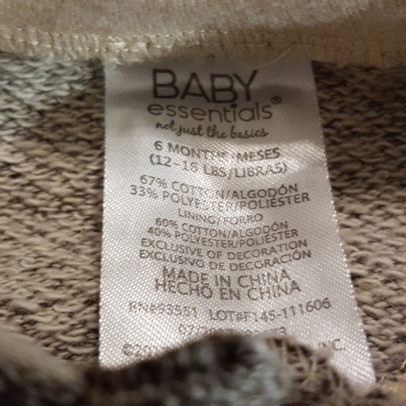 Baby essentials Turkey hoodie 6 months - Picture 2 of 3
